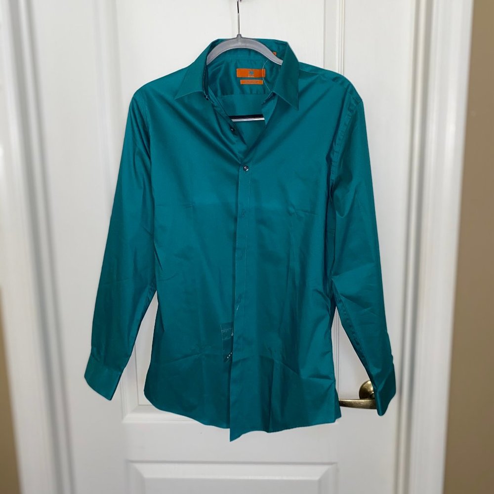 Teal Egara Dress Shirt